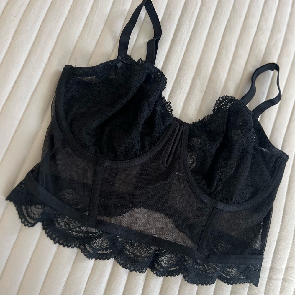 Auden black lace bralette
